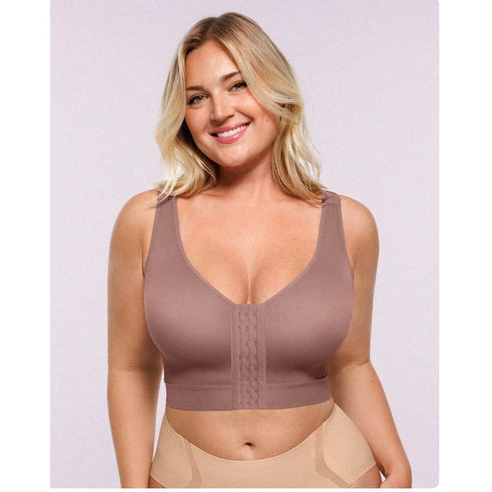 ShapeLLX Bare Essentials™ AirSlim® Unlined Wireless Back Support Bra Sz 2XL